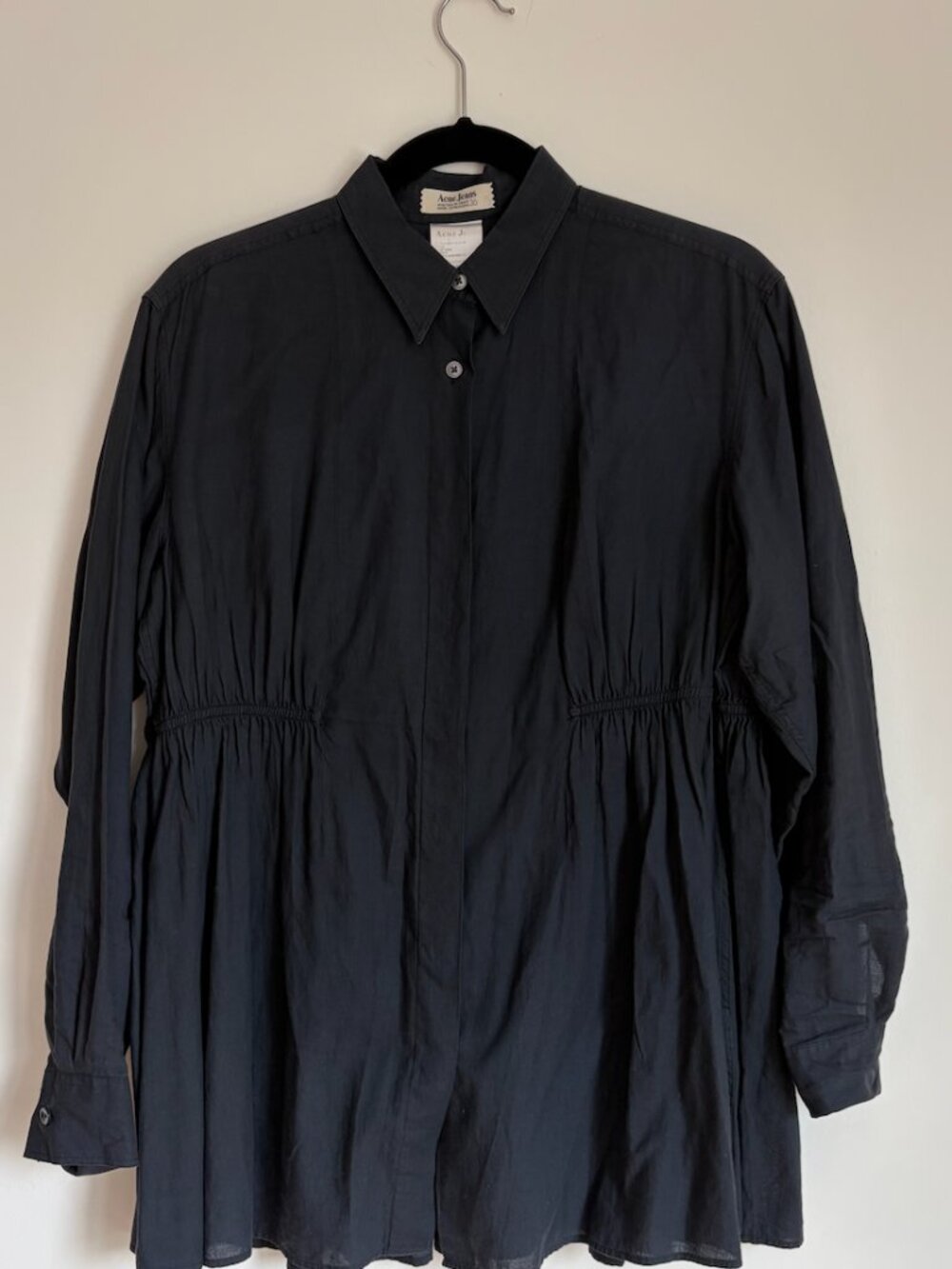 Acne Studios (Jeans) Vintage Button Down Shirt Women - Black S